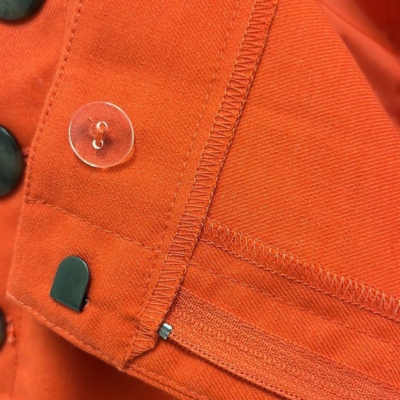 Ann Taylor Orange Plus Size Ankle Pants Loose Wide Leg Office Career‎ Plus 16 - Picture 6 of 7